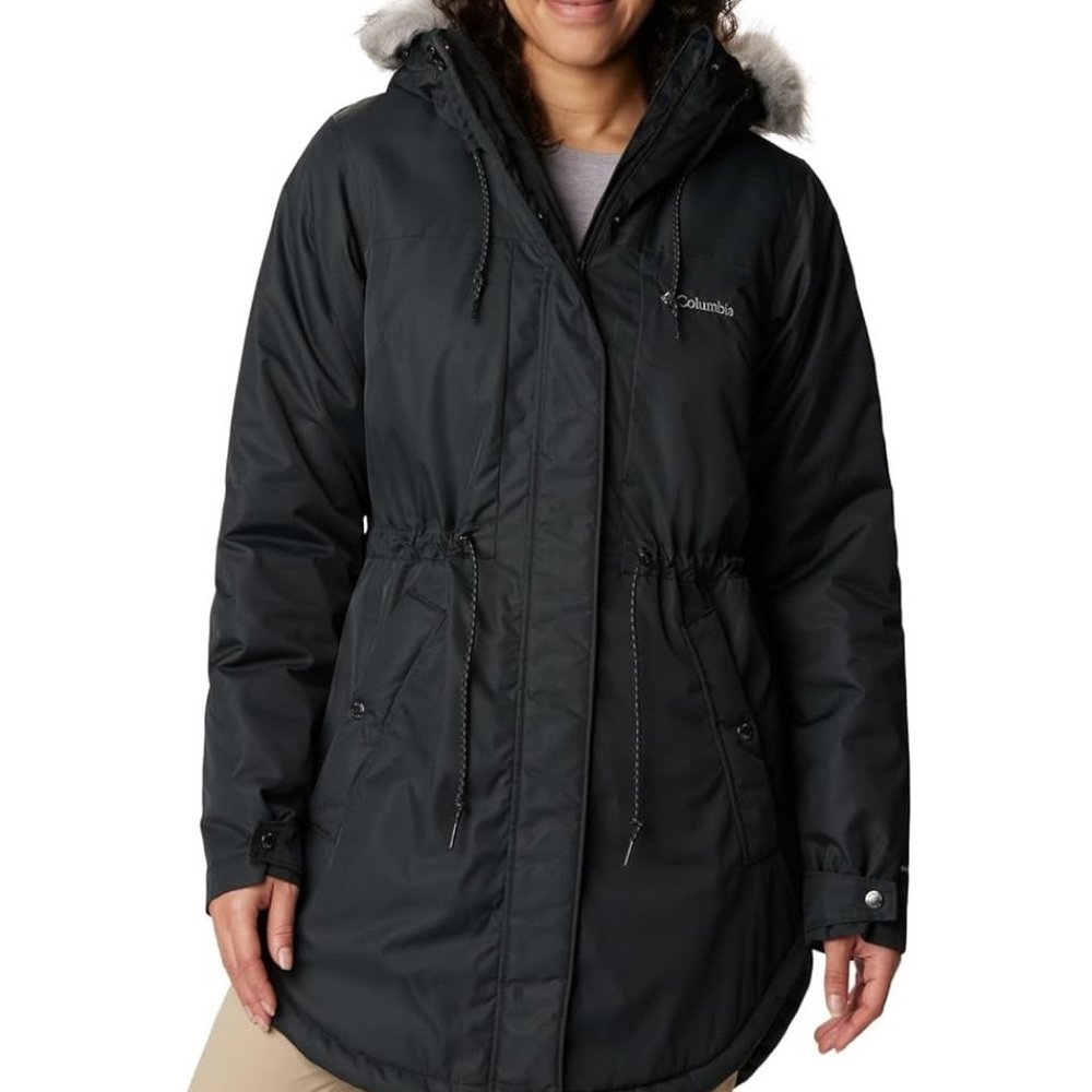 NWoT Columbia Women's Suttle Mountain Mid Length Jacket Black Size S $260 P209